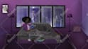 create lofi hip hop loop animation with character