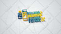 create 3d construction build architect sketch logo animation