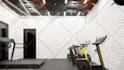 design the interior of a gym and fitness center