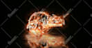 create epic raging fire logo reveal, intro outro video for youtube