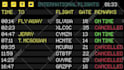 make airport board music visualizer or audio visualizer