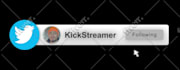 create twitter x follow animation
