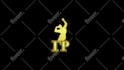 create 4k gaming lightning strike logo animation