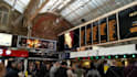add anything inside a london train station billboard video