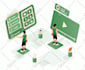 create 2d isometric explainer video animation