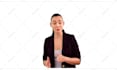 film a green screen female spokesperson video in english