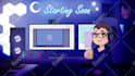 create animated starting soon, be right back, offline twitch screen overlays