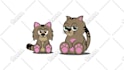 make a loop animation video with cute characters