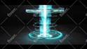 make 3 hologram,futuristic,hud 3d logo intro animation