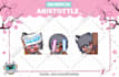create custom cute and chibi twitch emotes and sub badges for your stream