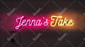 do modern neon sign light intro animation