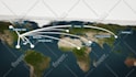 create connections animation on map between countries or cities