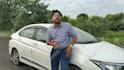 record video at street next to car