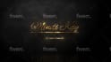 create luxury gold video intro logo animation in 4k