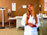 create fun video as a cute Russian doctor