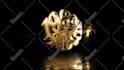 create a luxury gold particles logo animation and cinematic intro