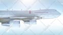 add your logo or text on a flying boeing plane