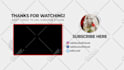 make fantastic youtube intro, subscribe and end screen video