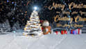 create a merry christmas and happy new year video
