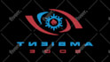 create a 3d rotating logo gif animation spin loop