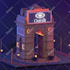 create 3d low poly environment, static or animated