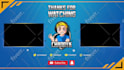 create animated outro video for kick, twitch or youtube