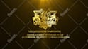 create luxury golden and silver intro logo animation