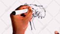 create whiteboard videos with the hand drawing on screen