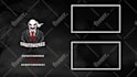 design a professional twitch overlay offline screen, starting screen