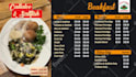 do restaurant menu design, digital menu design, menu board