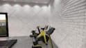 design the interior of a gym and fitness center