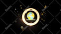 create luxury golden and silver intro logo animation