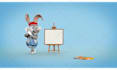 add your logo with rabbit paint board