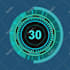 create clock countdown timer animation video and stream video