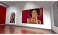 create realistic 3d photo art gallery picture slideshow