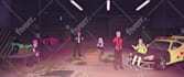 create lofi loop animation illustration and animated gif