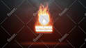 create 10 burning fire logo intro