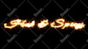draw your logo with burning fire