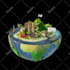 create isometric environment illustration