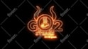 create fire reveal logo animation