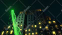 make cinematic sky batman signal logo intro