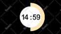 create clock countdown timer animation video up to 60min