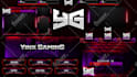 create animated twitch, kick overlay, logo, twitch, kick stream package