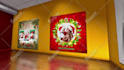 create realistic 3d photo art gallery picture slideshow