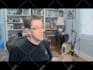 create a relaxed conversational video looking to the side