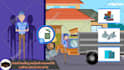 make junk removal explainer 2d animated promo video