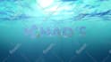 create this underwater logo animation