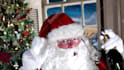 record a funny video message as drunk bad santa claus