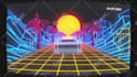 80s vhs retro style car ride logo intro animation
