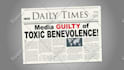 put your headline on a spinning newspaper in a video